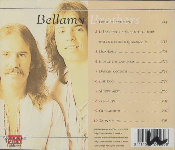 The Bellamy Brothers Let Your Love Flow Greatest Hits : Back